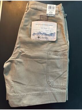 Columbia Tan Rugged Outdoor Chino Shorts